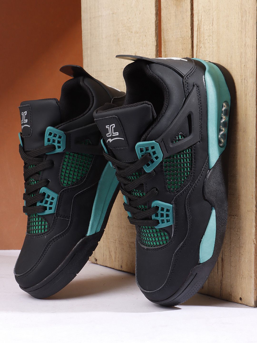 JUMPLITE Men Lace-Ups Round Toe Sneakers
