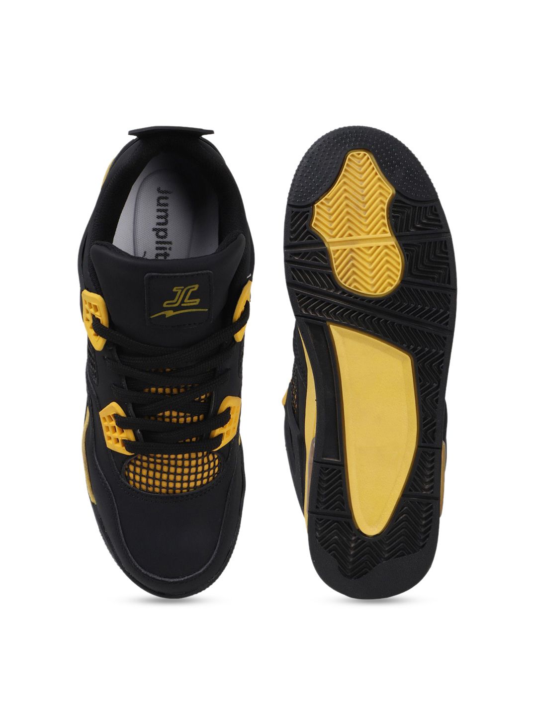 JUMPLITE Men Colourblocked JL-ROCKY Rexine Sneakers — view 3