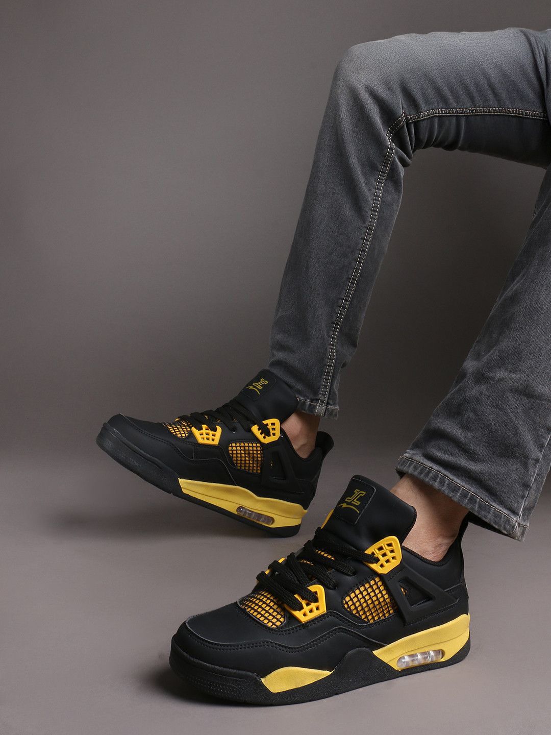 JUMPLITE Men Colourblocked JL-ROCKY Rexine Sneakers