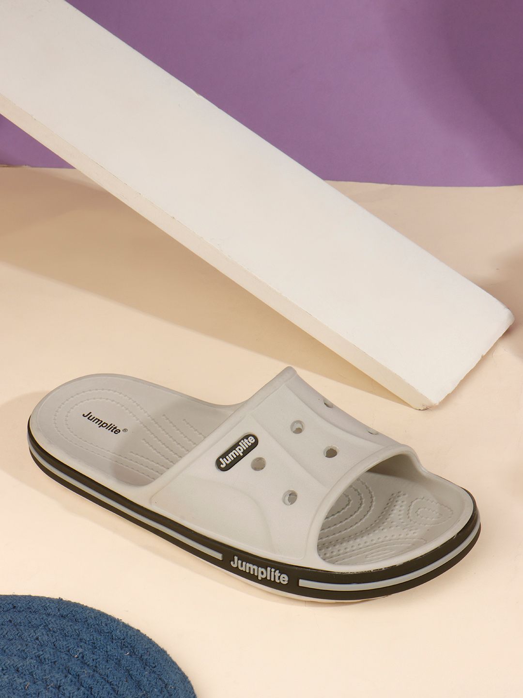 JUMPLITE Men Colourblocked Sliders — view 10