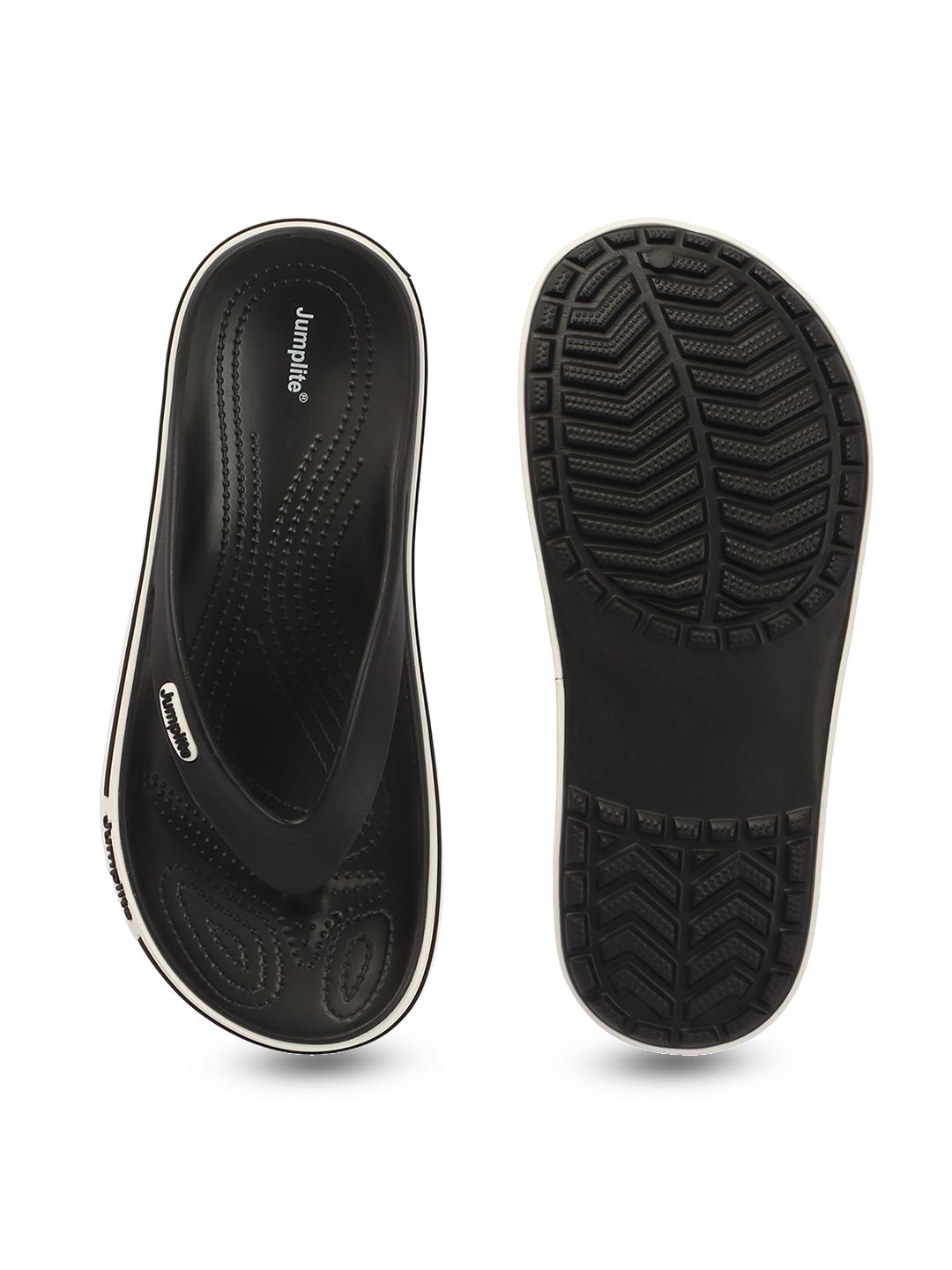 JUMPLITE Men Colourblocked Thong Flip-Flops — view 5