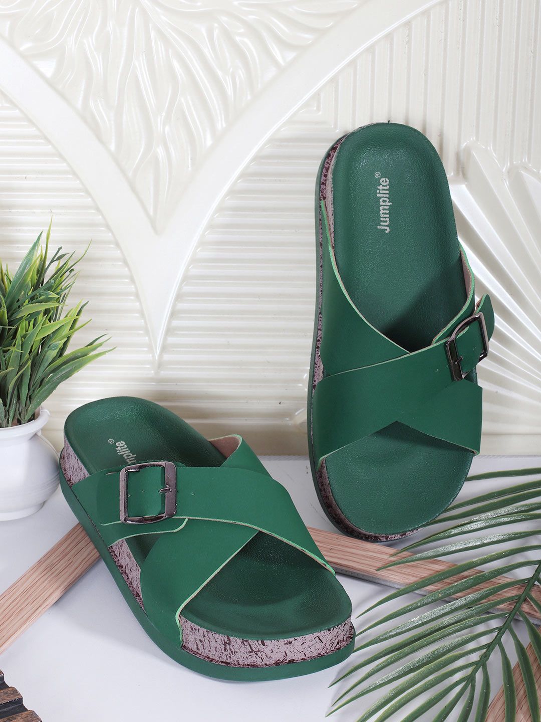 JUMPLITE Women Open Toe Flats — view 7