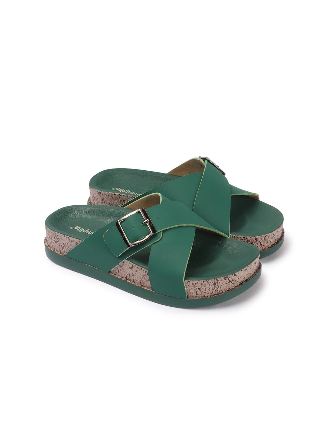JUMPLITE Women Open Toe Flats — view 6