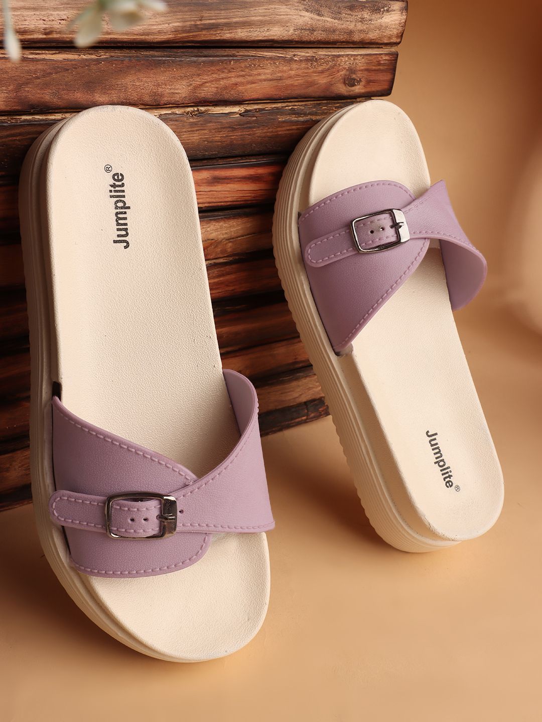 JUMPLITE Women Open Toe Flats — view 7