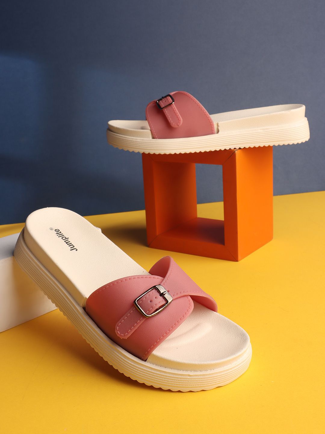 JUMPLITE Women Open Toe Flats — view 10