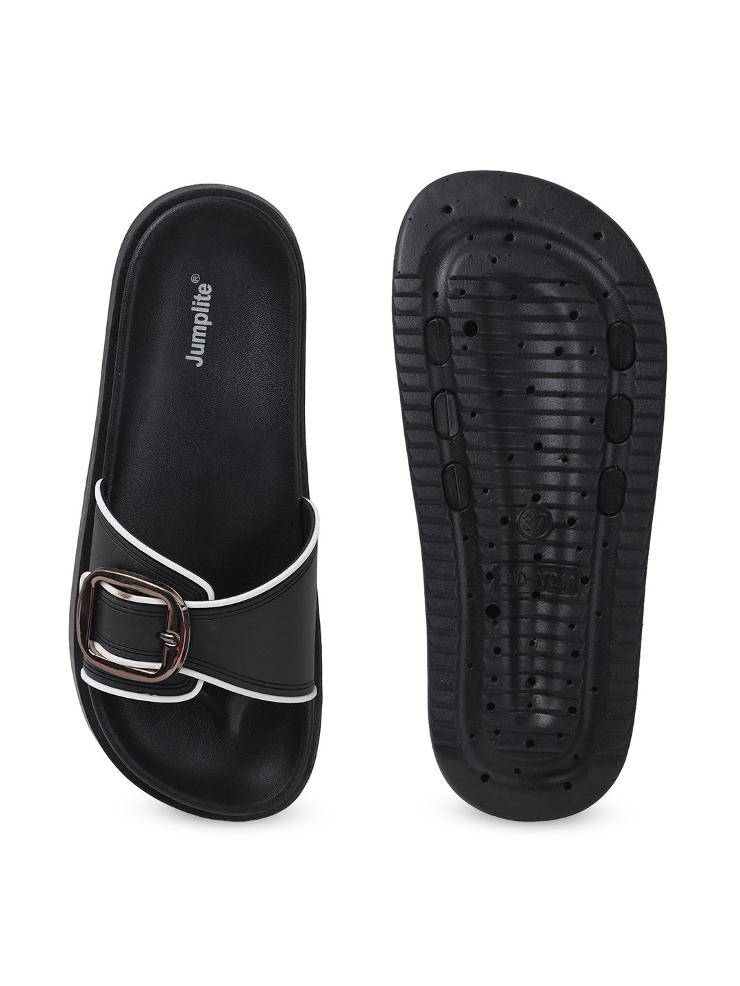 JUMPLITE Women Buckle Detail Sliders — view 5