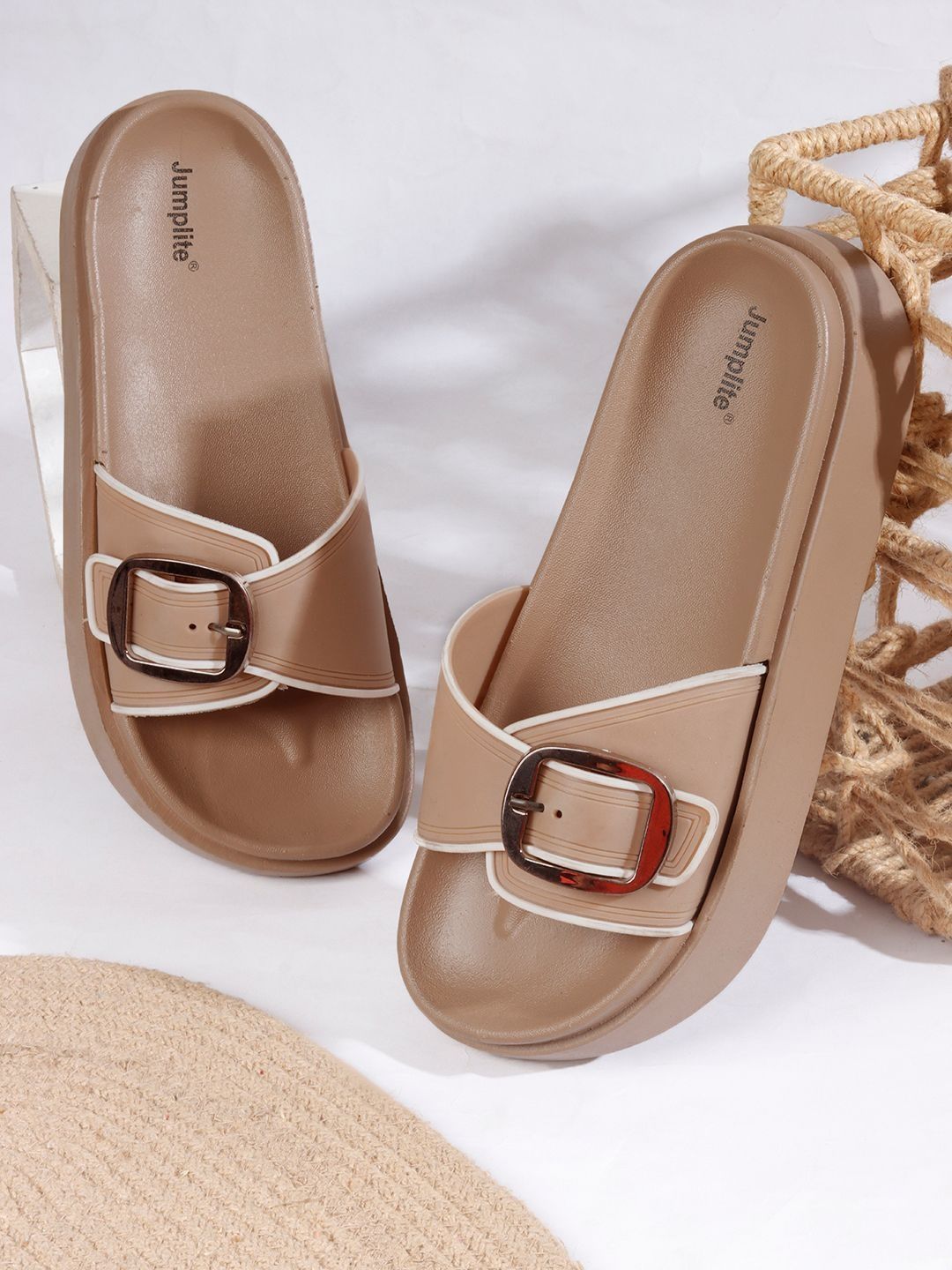 JUMPLITE Women Buckle Detail Sliders — view 12