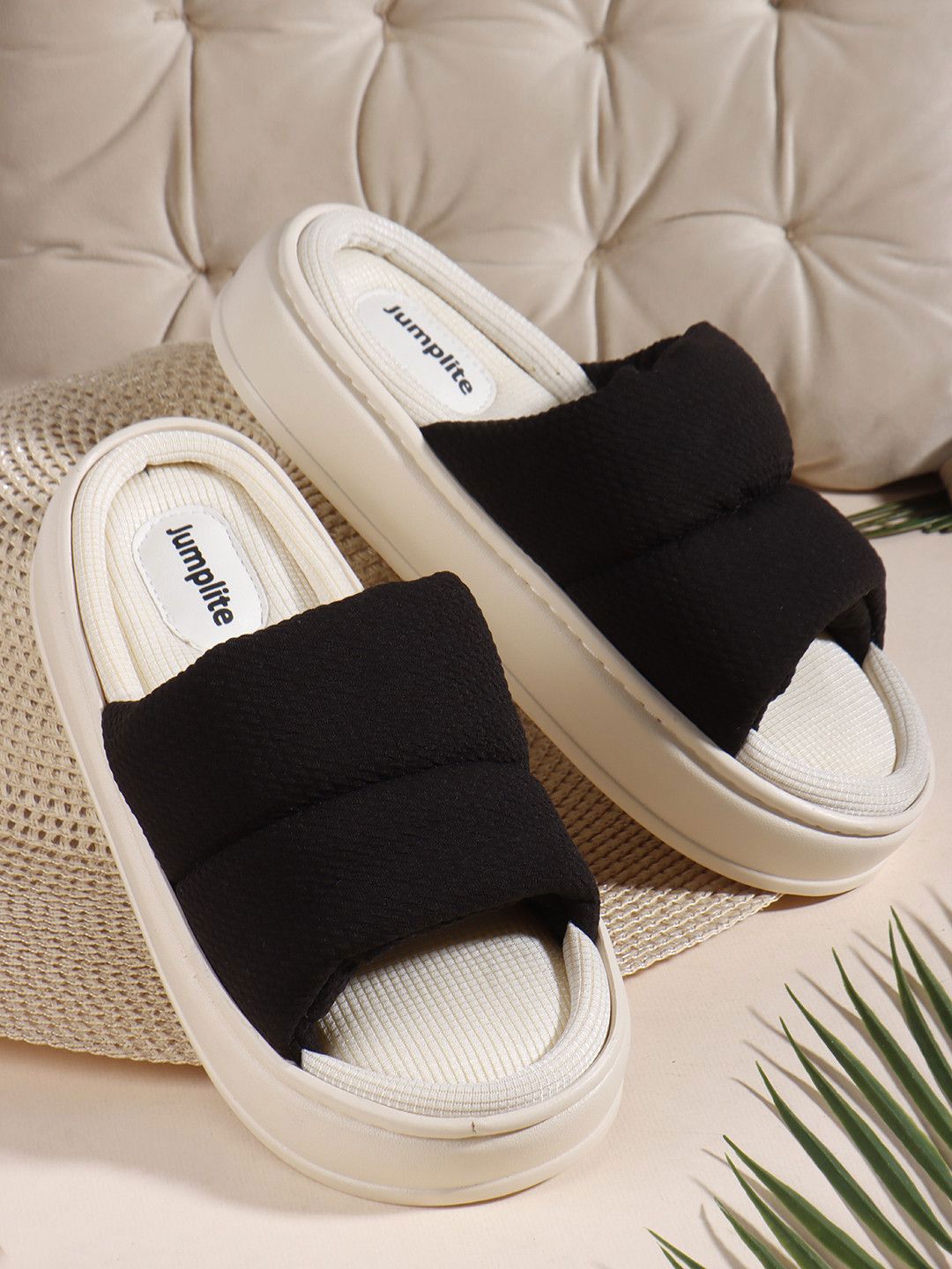 JUMPLITE Women Solid Outdoor Casual Slip-On